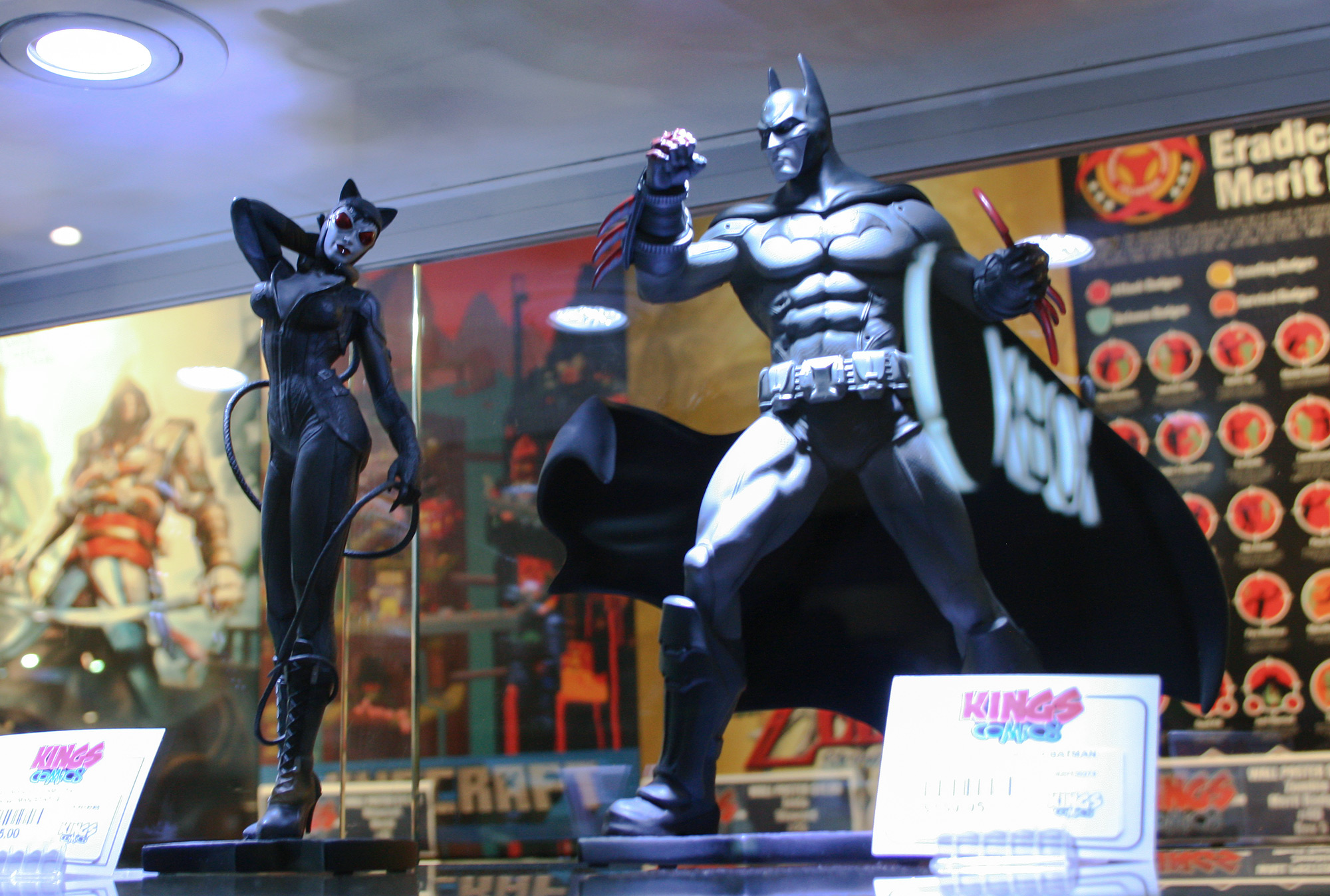 PAX Aus - Melbourne 2014 - Batman and Catwoman at Kings Comics booth