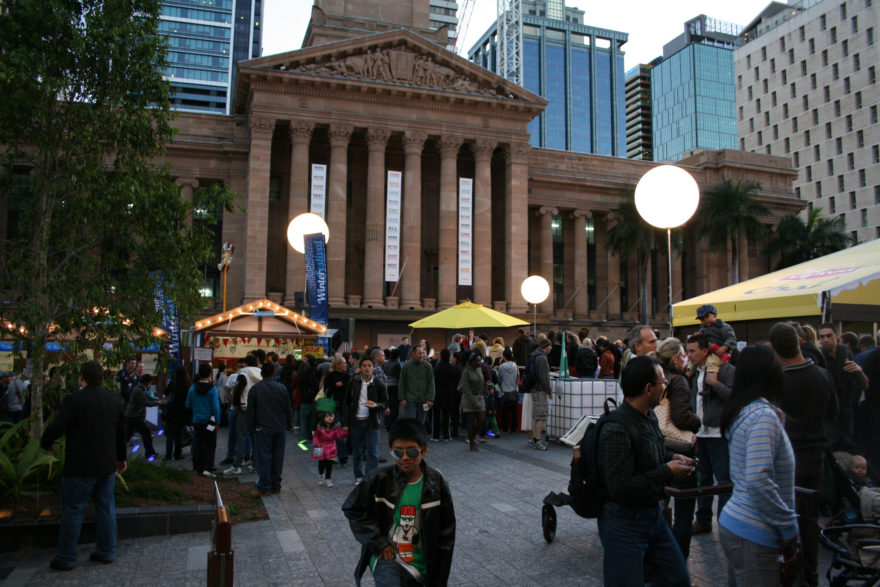 Crowd at the Brisbane Winter Festival