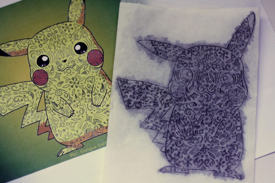 Pikachu Pattern and Tracing