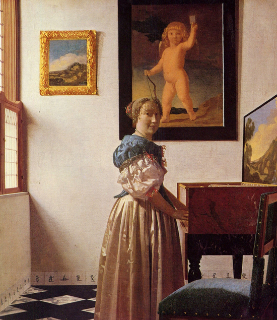 Vermeer - Lady Standing at the Virginal