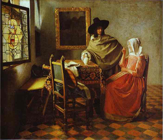 Vermeer - The Glass of Wine