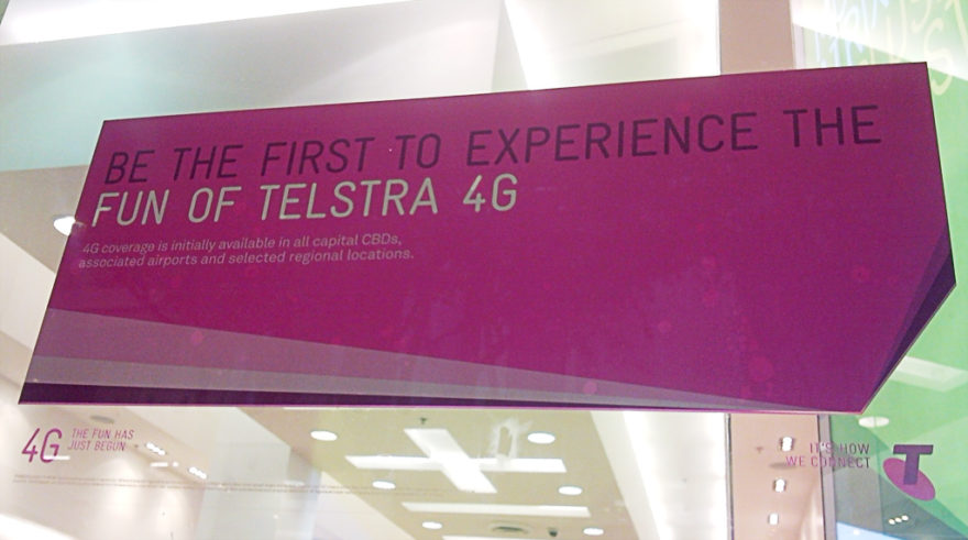 Telstra - Signage in store