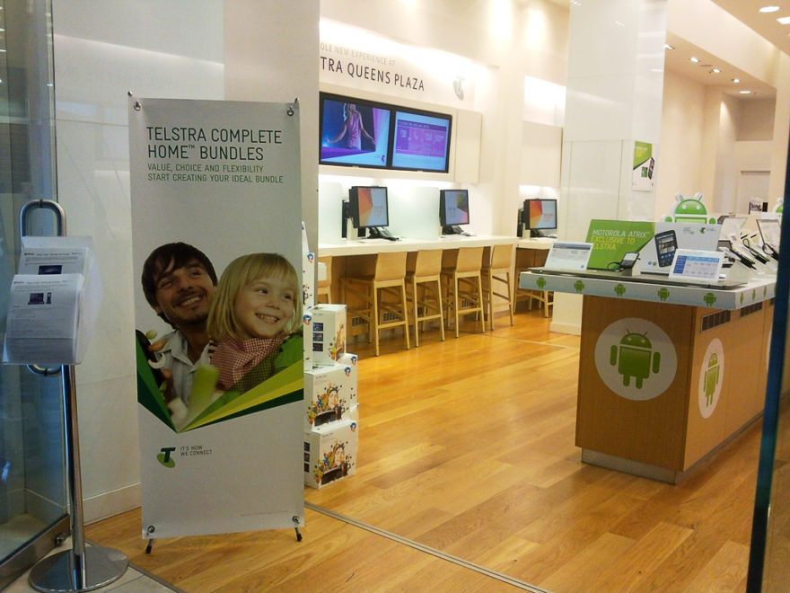Telstra - signage in store