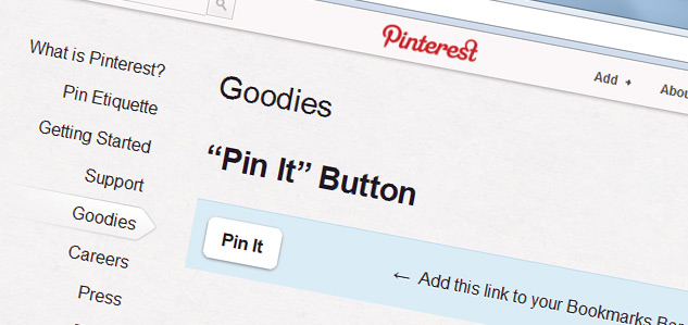 Pinterest - Pin It Button Page