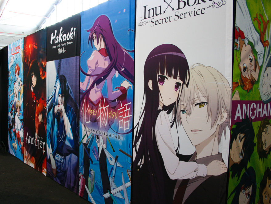 Supanova Brisbane 2013 - More anime posters around a booth