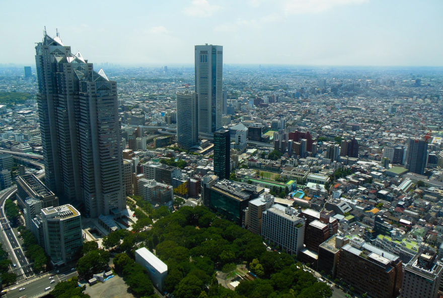 Japan Trip 2013 - View from the North tower in the Metropolitan building in Shinjuku
