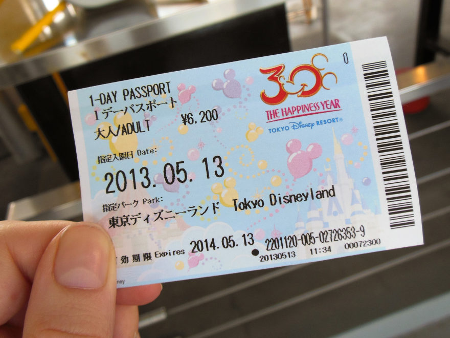 Japan Trip 2013 - Ticket into Tokyo Disneyland