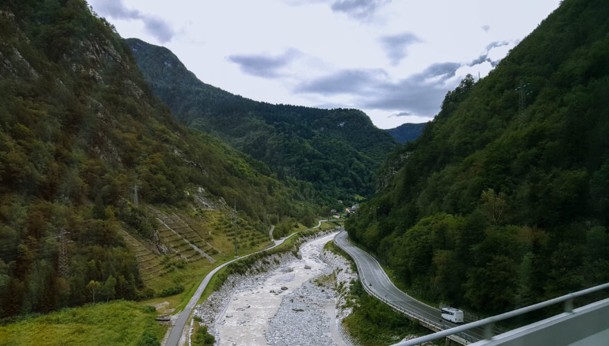Austria 2016 - View of a river from the bus into Austria