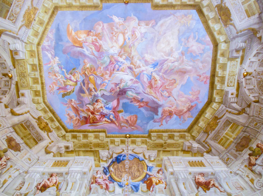 Austria 2016 - Schloss Belvedere ceiling