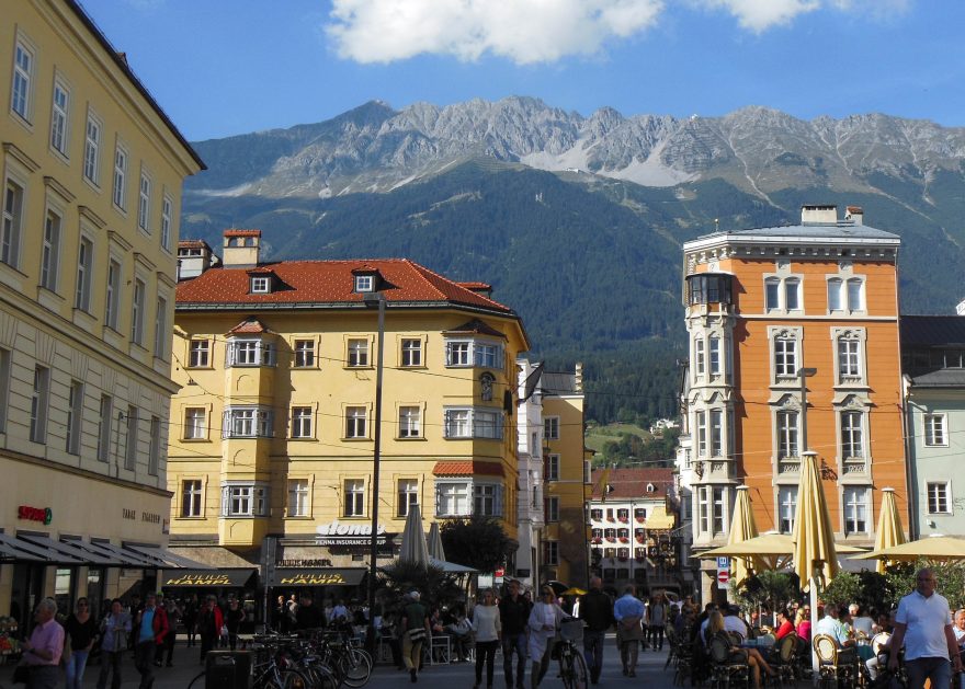 Walking to old town - Innsbruck, Austria