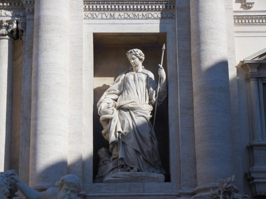 Rome - Trevi fountain statue