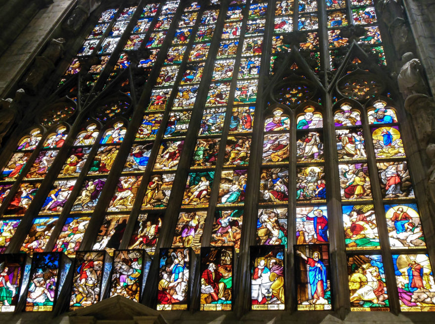 Italy 2016 - Milan Duomo stained glass window