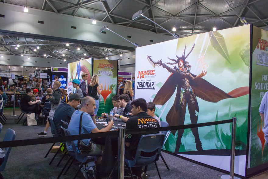 Oz Comic Con Brisbane 2015 - Magic the Gathering gaming tables