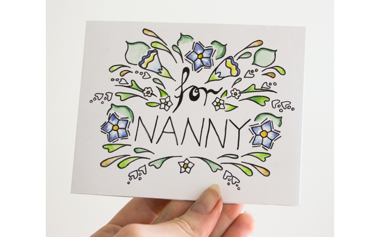 Natasha Barr Card Project - For Nanny